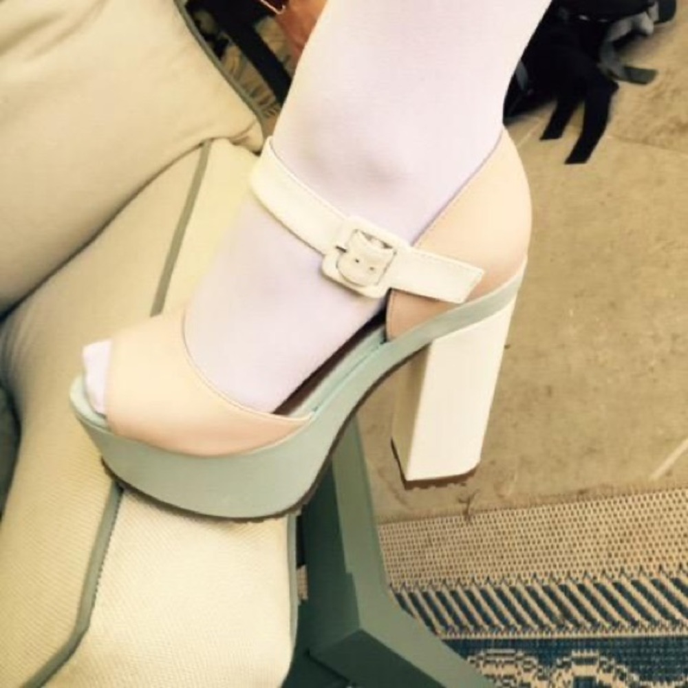 Sorbet Leather Platforms